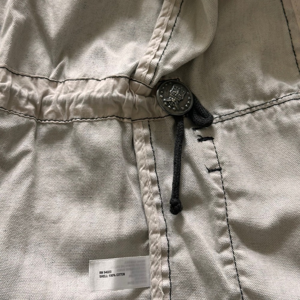 Gap Womens Floral Camo Utility Jacket Green Black Canvas Snap Front XS - Picture 7 of 12